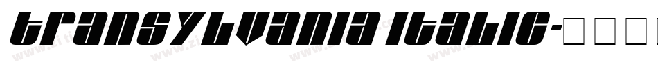 Transylvania Italic字体转换